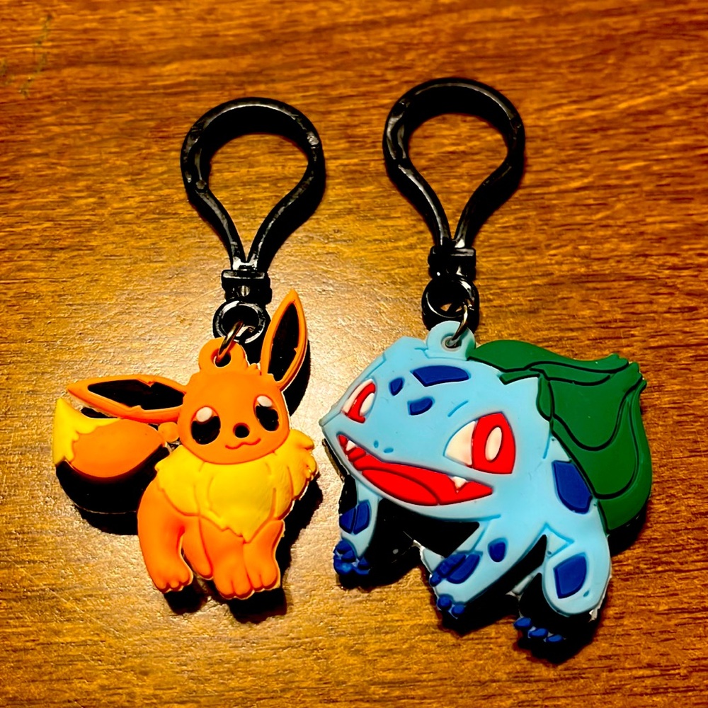 Pokémon bag clips charms